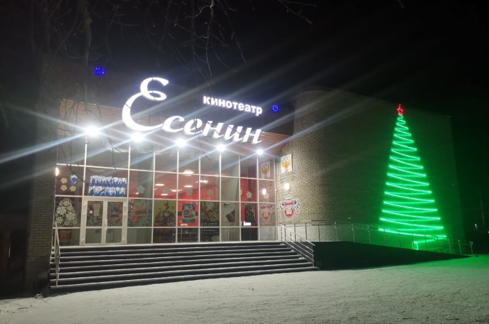 Световое оформление фасадов в Частоозерье